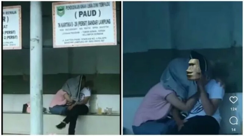 Viral di Media Sosial, Dua Sejoli Mesum di Sekolah TK di Bandar Lampung - Lampungpro