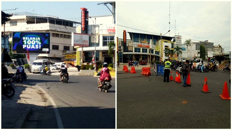 Pelonggaran PPKM Level Jalan Protokol Bandar Lampung Dibuka Kembali